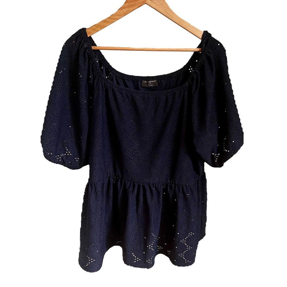 Lane Bryant Lace Peplum Top - Size 18/20